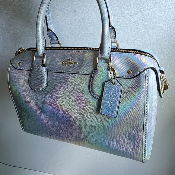 NWT Coach Holographic Mini Bennett Satchel - Picture 1 of 15